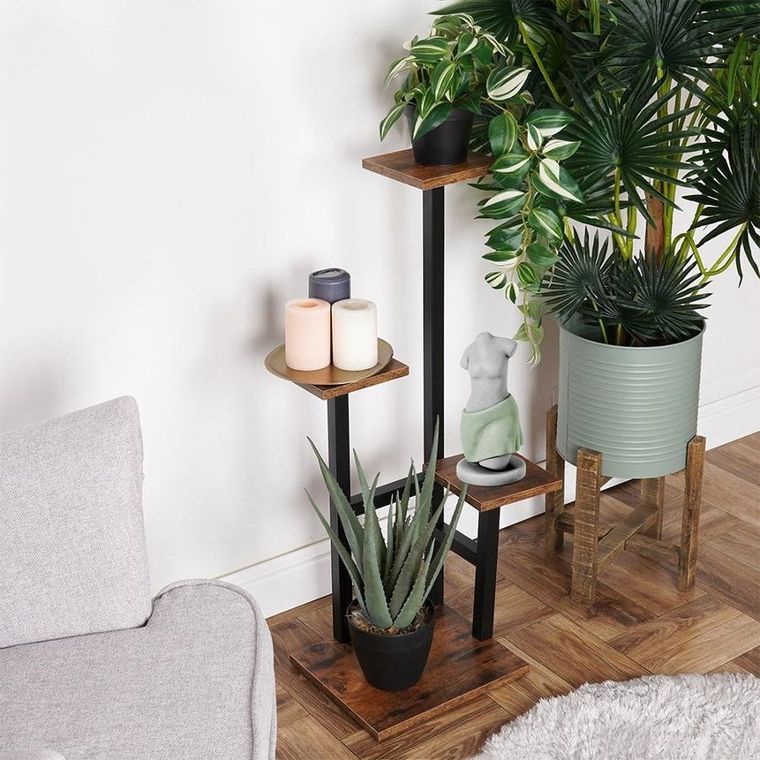 Vilde, kwietnik metalowy 4-poziomowy, 84 cm