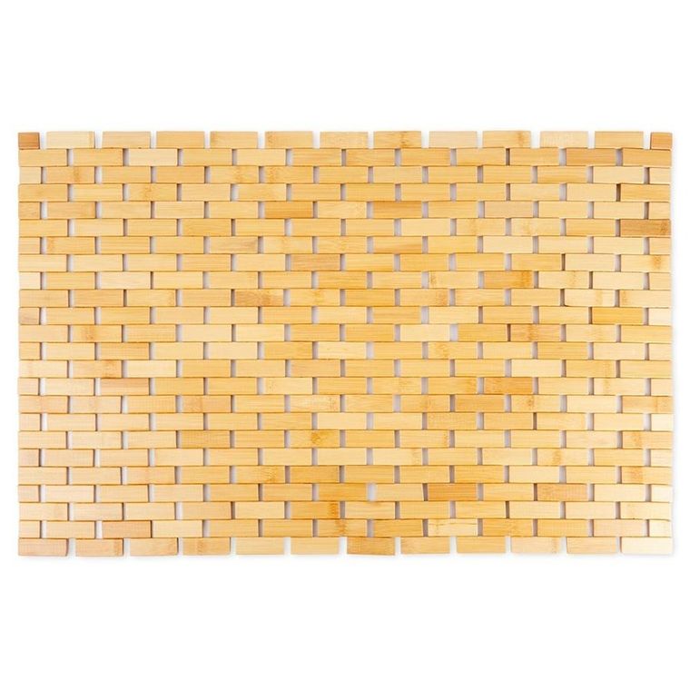 Vilde, mata antypoślizgowa łazienkowa, bambusowa, 80-50 cm