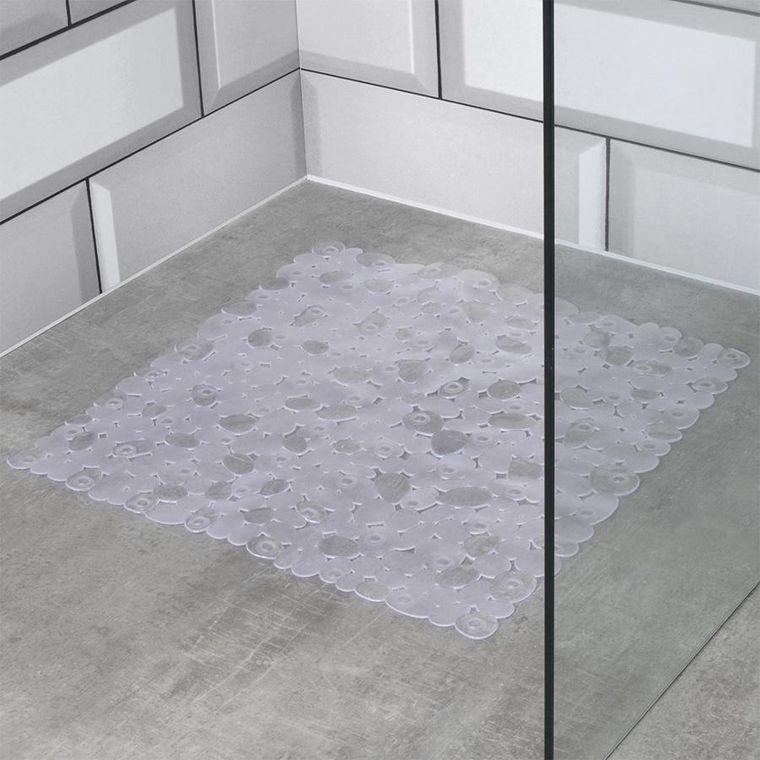 Vilde, mata antypoślizgowa pod prysznic, przezroczysta, 51-51 cm