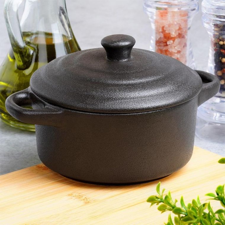 Vilde, miseczka do zapiekania, porcelanowa z pokrywką, 450 ml