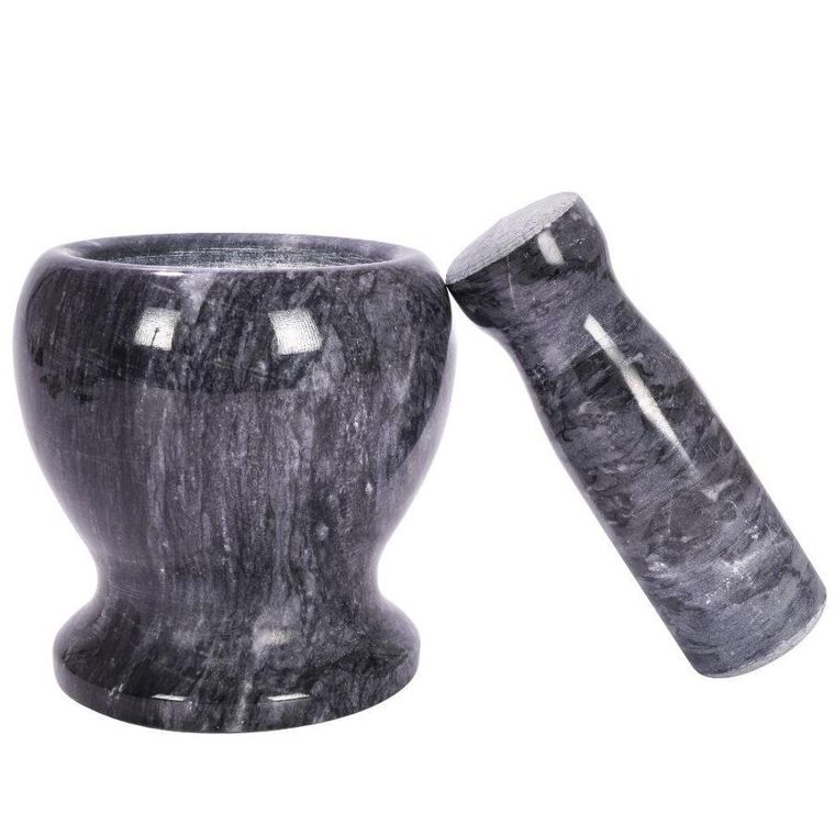 Vilde, moździerz granitowy z tłuczkiem, 11 cm