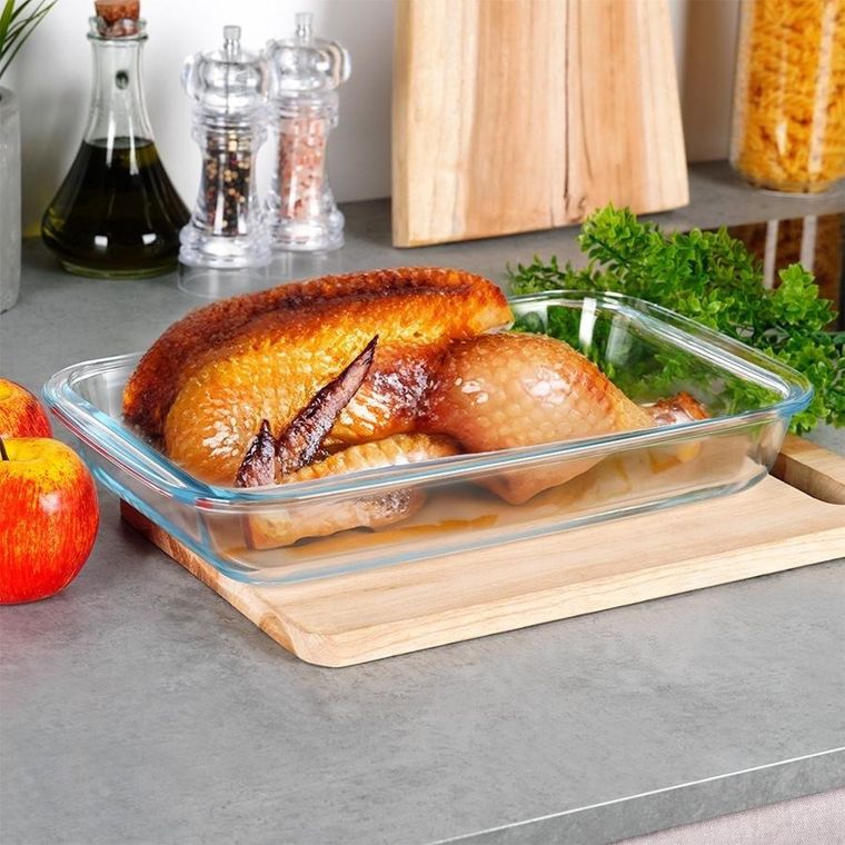 Vilde, naczynie żaroodporne, szklane, 2,2l, 34.5-20,5-5 cm