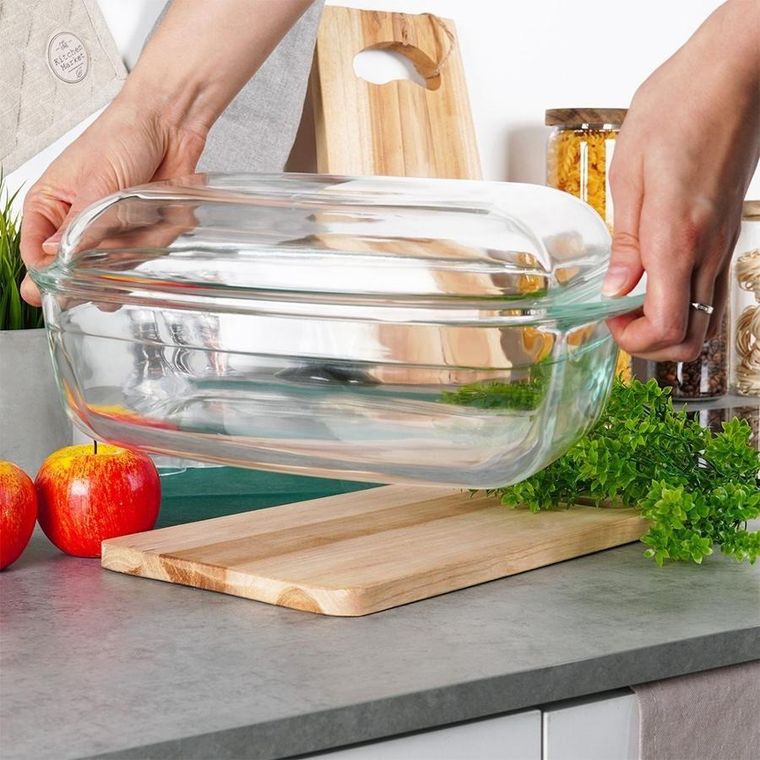 Vilde, naczynie żaroodporne z pokrywką, szklane, 3+1.5 l