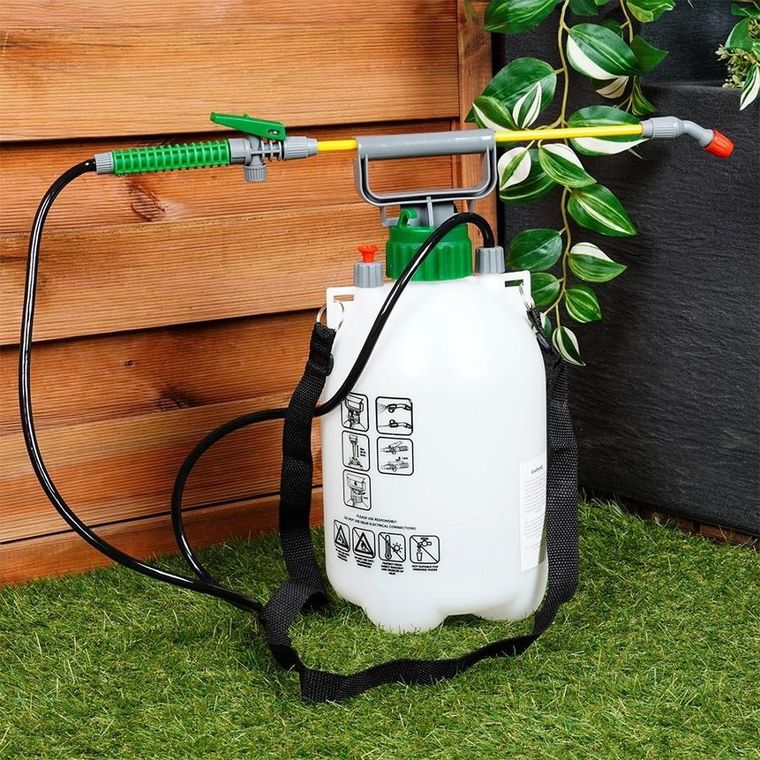 Vilde, opryskiwacz do roślin ciśnieniowy, czarny, 5 l