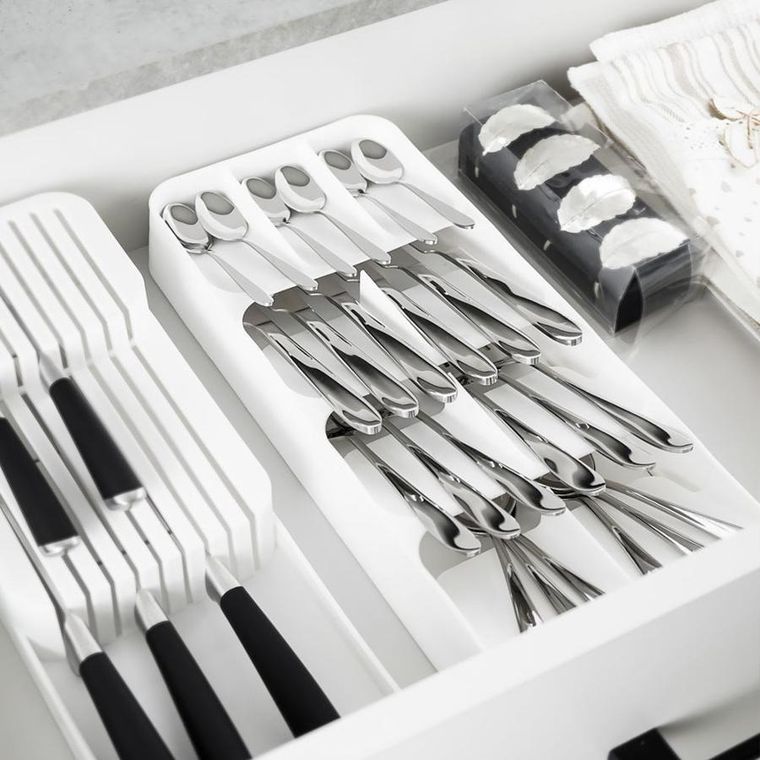 Vilde, organizer do szuflady, biały, 39-17-5.5 cm