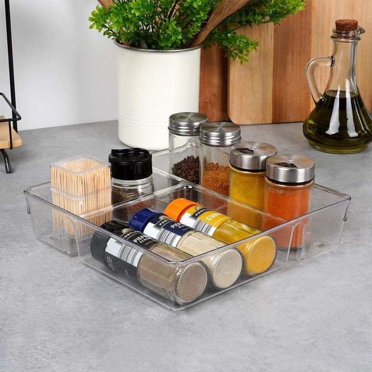 Vilde, organizer do szuflady z przegródkami, 23-23-5.5 cm