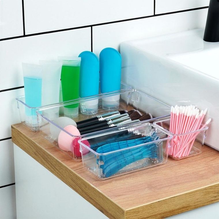 Vilde, organizer na kosmetyki do makijażu, akrylowy, 4 el.