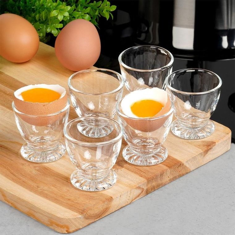 Vilde, podstawka na jajko, szklana, 6 szt.