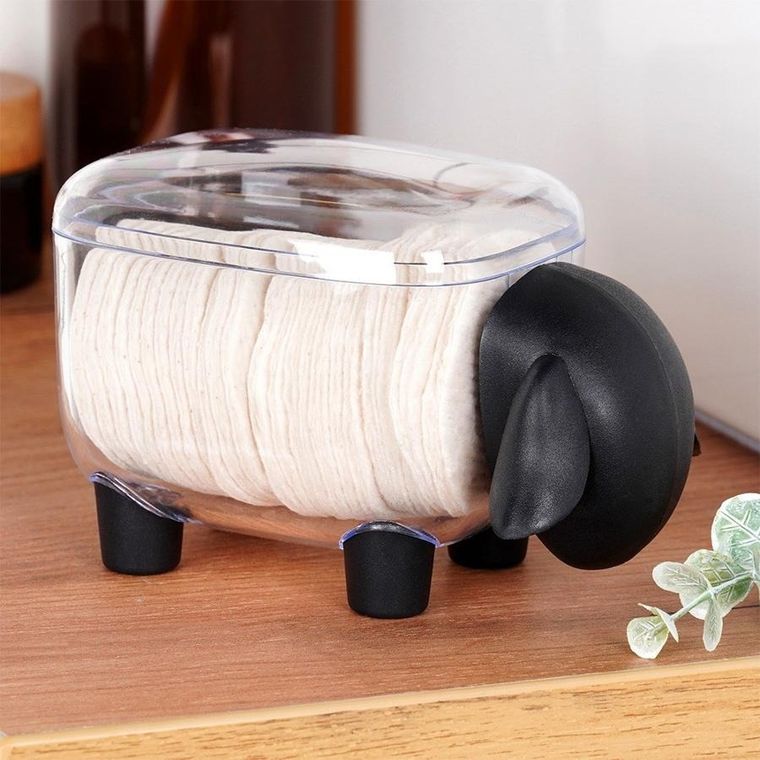 Vilde, pojemnik na patyczki i płatki kosmetyczne, 13 cm