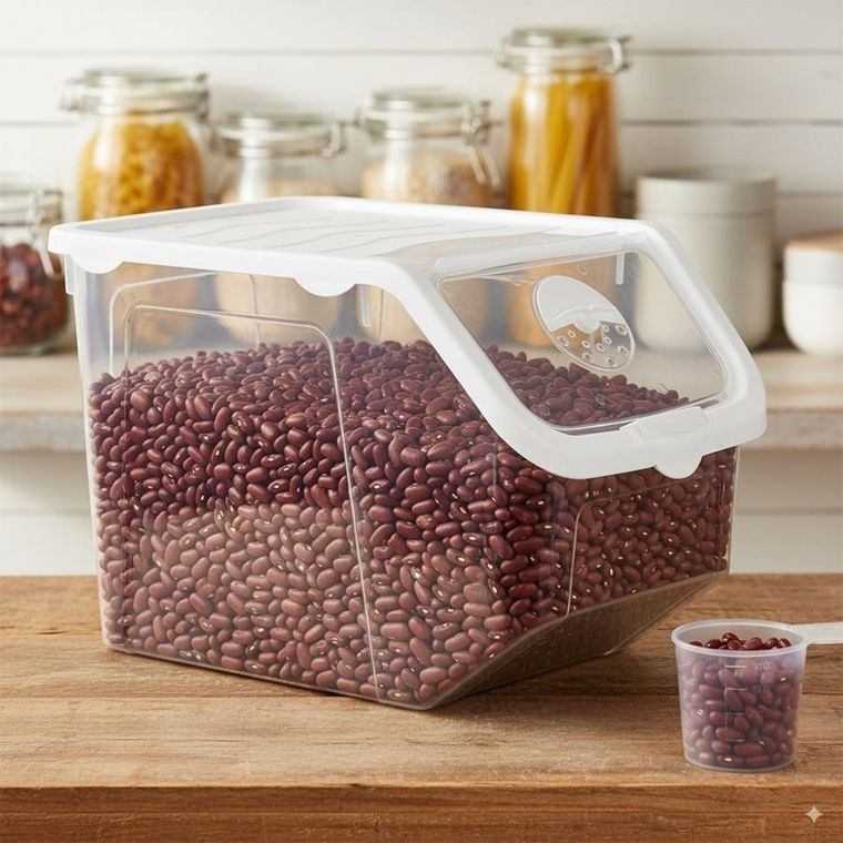 Vilde, pojemnik na warzywa i owoce, z pokrywką, przezroczysty, 12 l