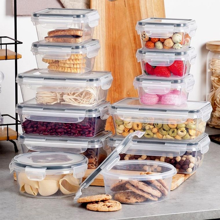 Vilde, pojemniki na żywność z pokrywką i uszczelką, 12 szt.