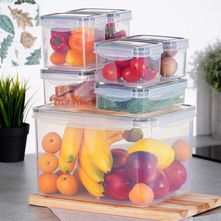 Vilde, pojemniki na żywność z pokrywką i uszczelką, 7 szt.