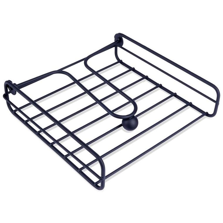 Vilde, serwetnik, metalowy czarny, 19-19.5 cm