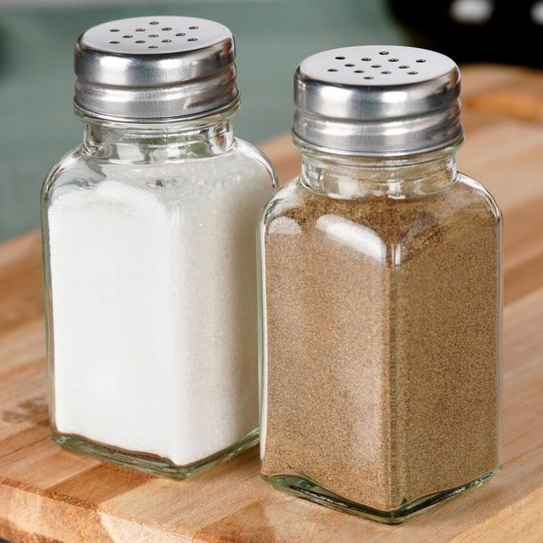 Vilde, solniczka i pieprzniczka szklana, 80 ml, 2 szt.