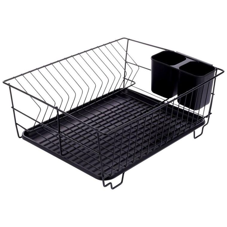 Vilde, suszarka na naczynia czarna, 40-33-17 cm