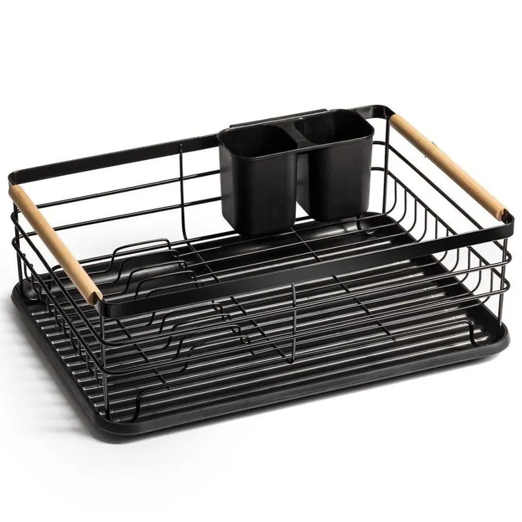 Vilde, suszarka na naczynia, czarna, 43-32-14,5 cm