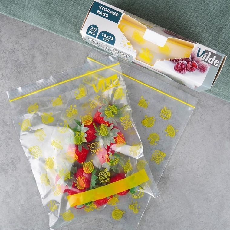 Vilde, woreczki strunowe do żywności, 18-23 cm, 20 szt.