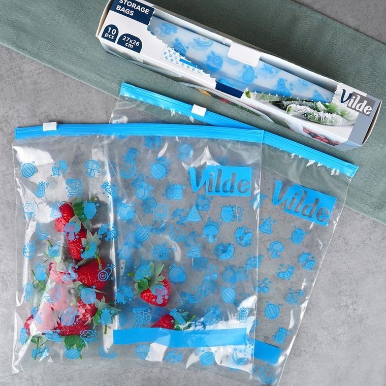 Vilde, woreczki strunowe do żywności, 27-26 cm, 10 szt.