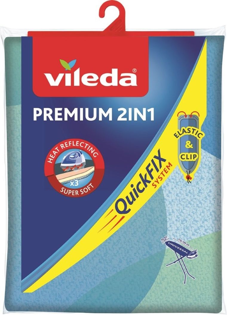 Vileda, Premium 2in1, pokrowiec na deskę do prasowania, 163229