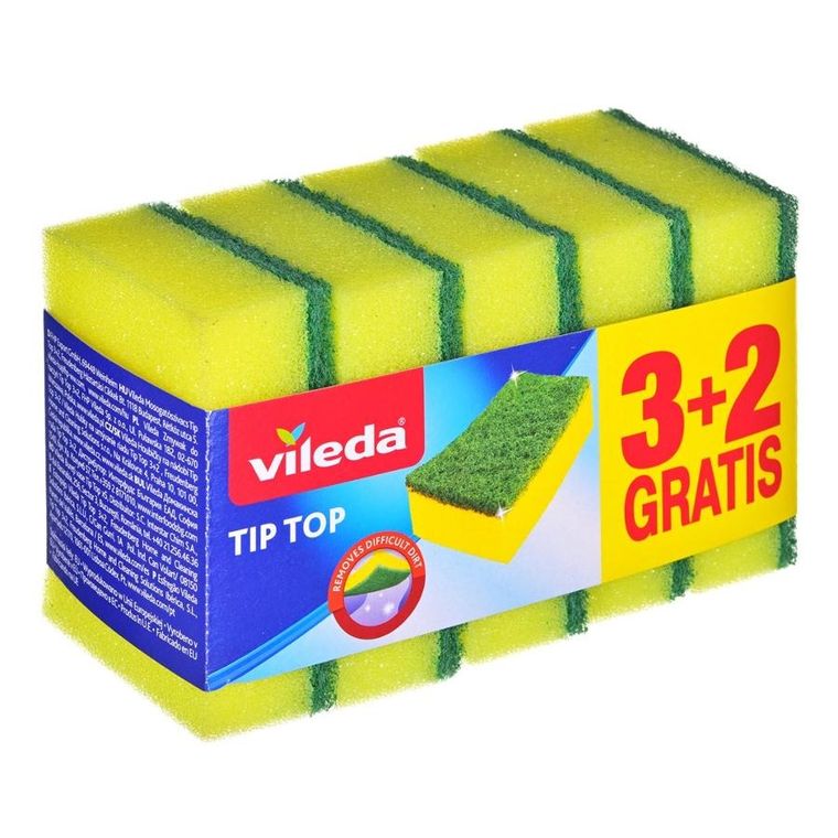 Vileda, Tip-top, zmywak, 5 szt.