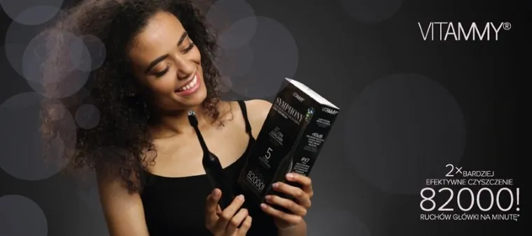 Vitammy, Symphony, szczoteczka soniczna, black