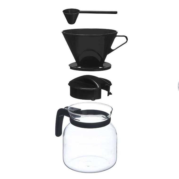 Vivalto, dzbanek szklany z filtrem przelewowym i pokrywką 1,2 l