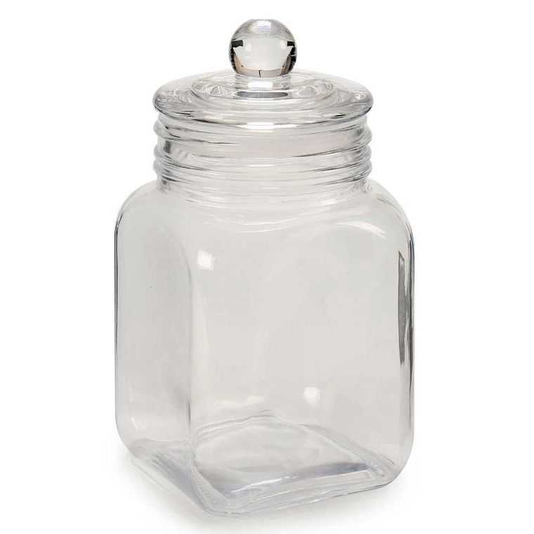 Vivalto, kwadratowy słoik na ciastka z pokrywką, 1.2 l