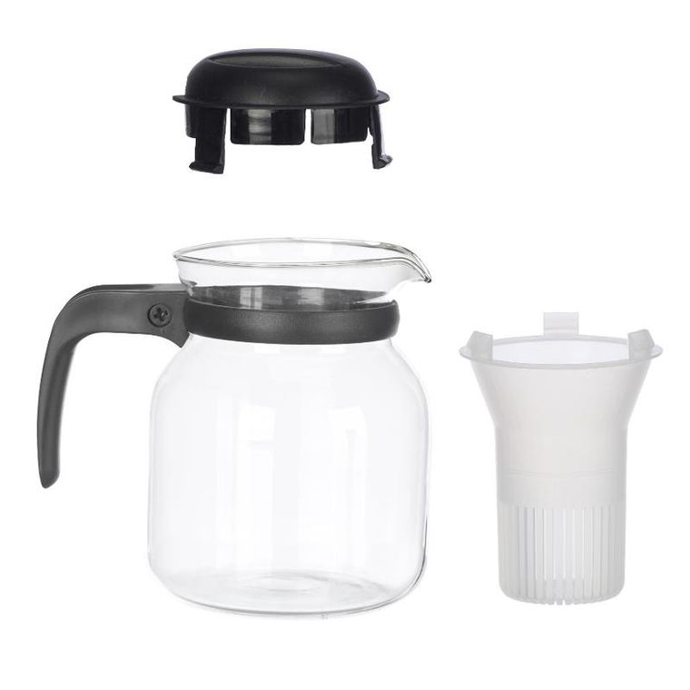 Vivalto, szklany dzbanek, z zaparzaczem do kawy i herbaty, 1,2l