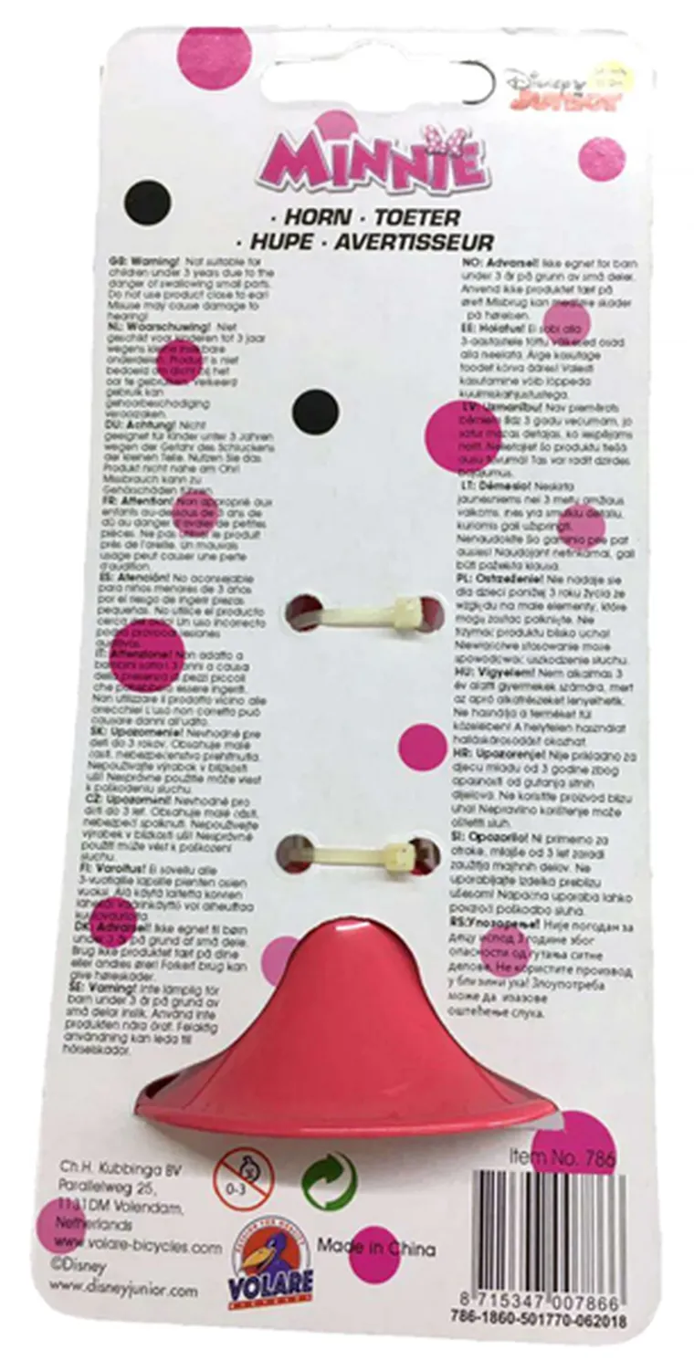 Volare, Myszka Minnie, trąbka rowerowa