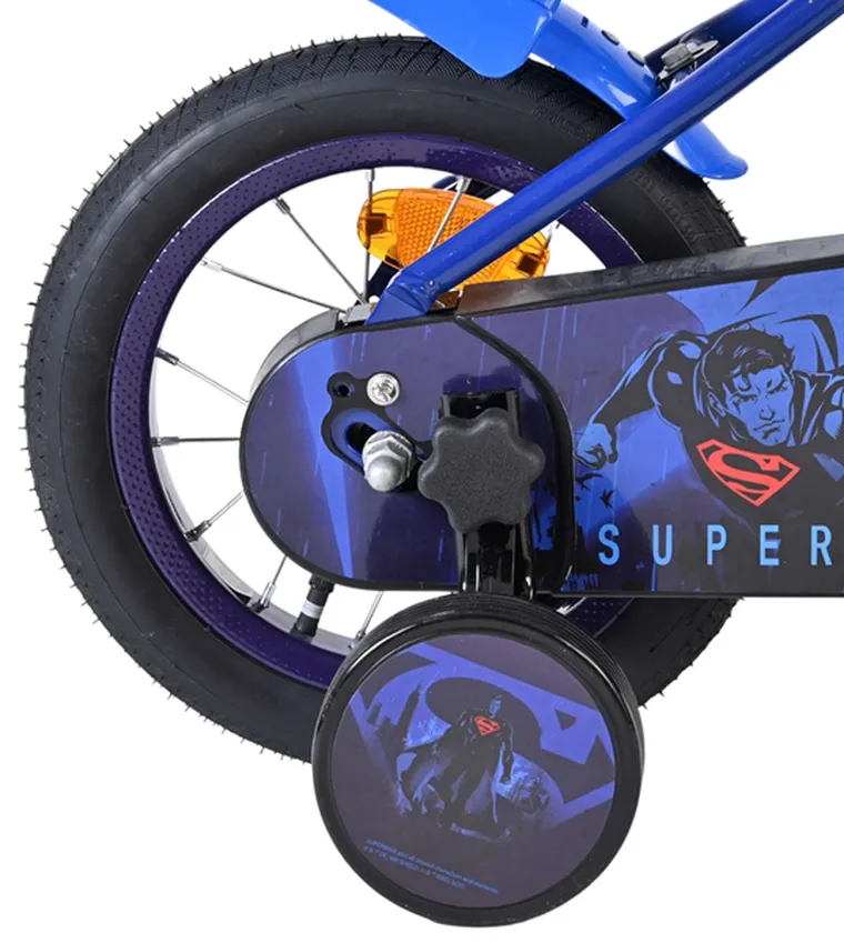 Volare, Superman, rower, niebieski, 12"
