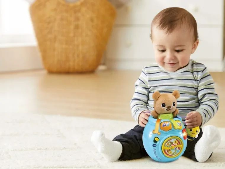 Vtech, Baryłka Akuku, miś, zabawka interaktywna