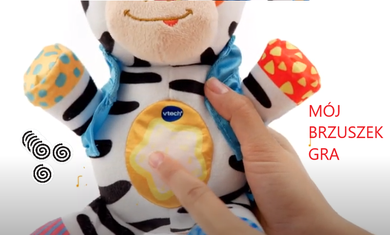Vtech, Przebojowa Zebra, maskotka interaktywna