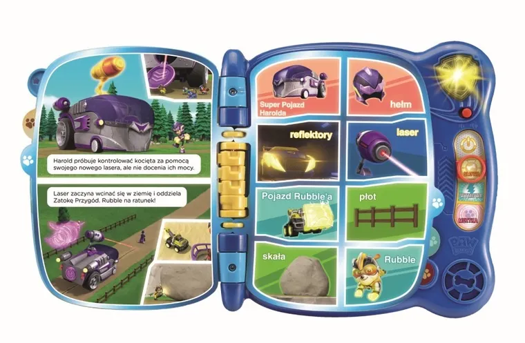 Vtech, Psi Patrol, książeczka, przygoda kosmopiesków