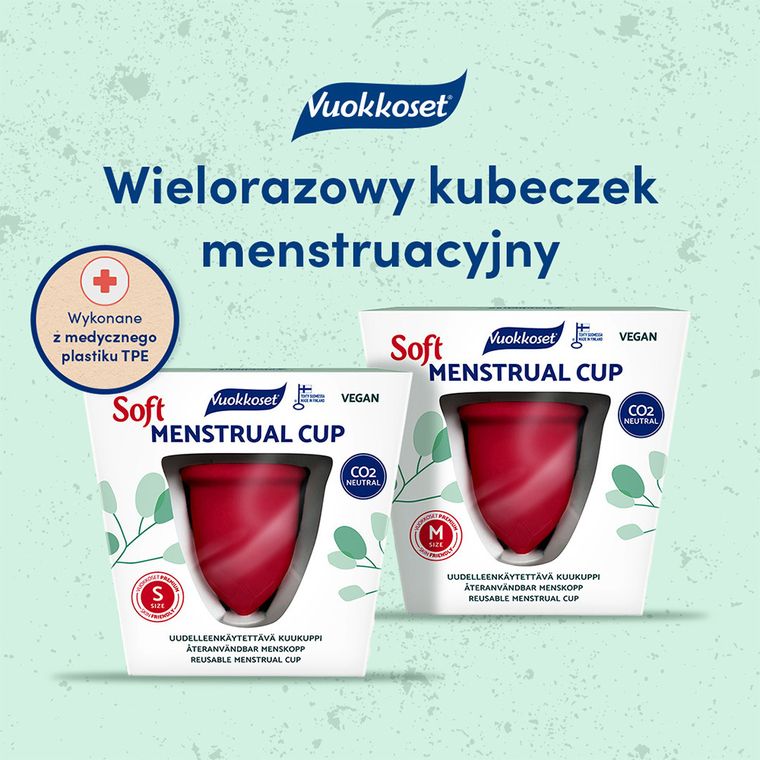 Vuokkoset, kubeczek menstuacyjny, rozmiar S