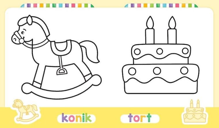 W domu. Kolorowanka malucha