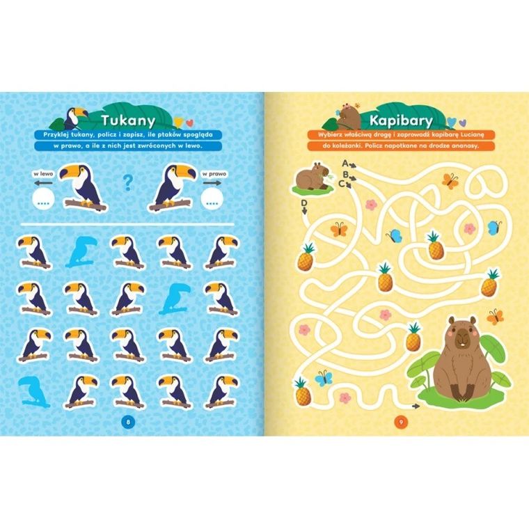 W dżungli. Aktywizująca książeczka z naklejkami 3D