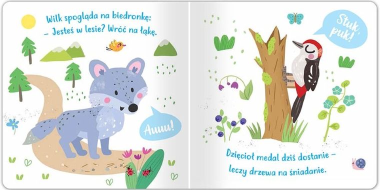 W lesie. Posłuchaj zwierząt! Książeczka z dźwiękiem