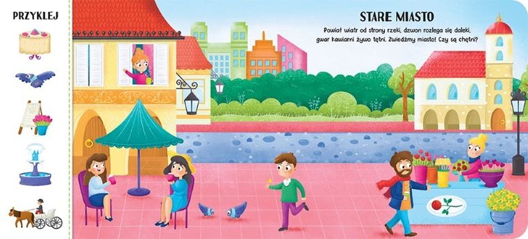 W mieście. Książeczka z magnesami