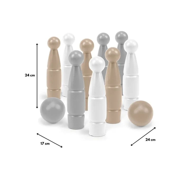 Wader, Biszkoptowa Chmurka, zestaw do gry w kręgle, 11 elementów