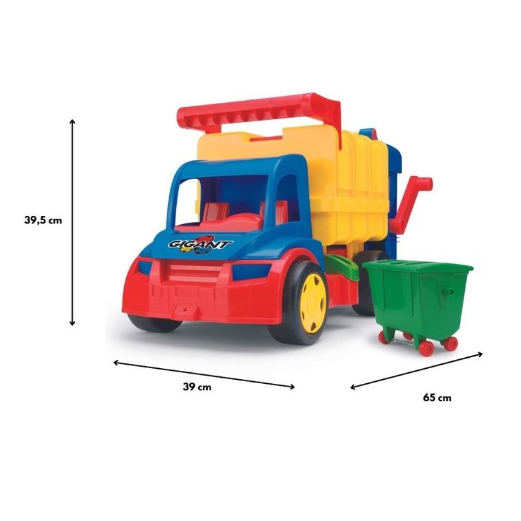 Wader, Gigant, śmieciarka, żółto-czerwona