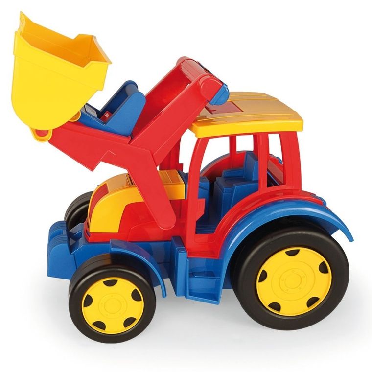 Wader, Gigant, traktor ładowarka, bez opakowania, czerwono-żółty, 60 cm