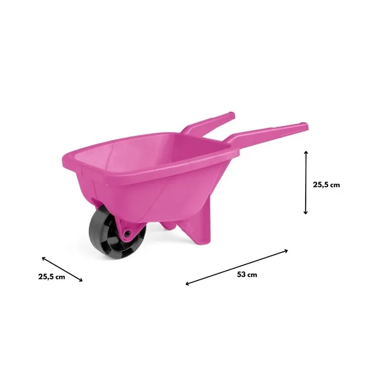 Wader, Happy Summer, taczka do piasku, różowa