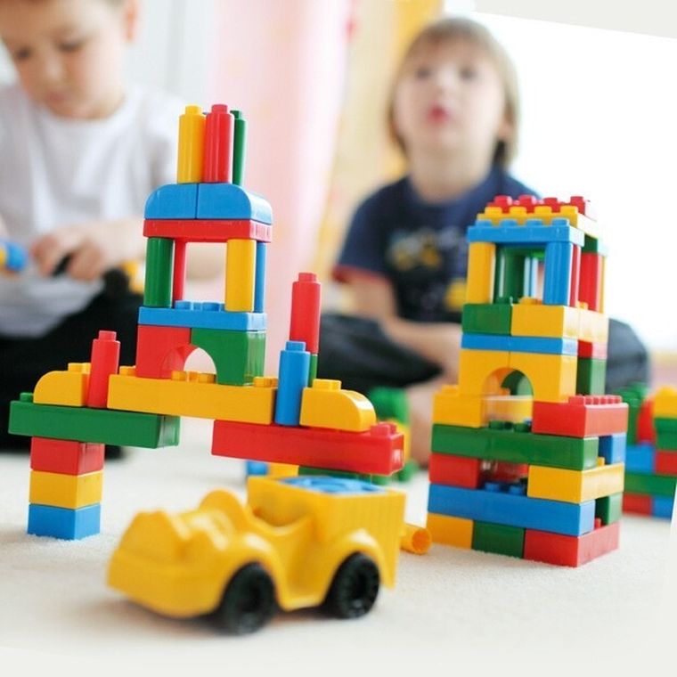 Wader, Mini Blocks, klocki w wiaderku, 134 elementy