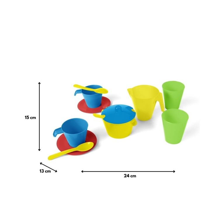 Wader, Party World, zestaw naczyń, kolorowy, 12 elementów