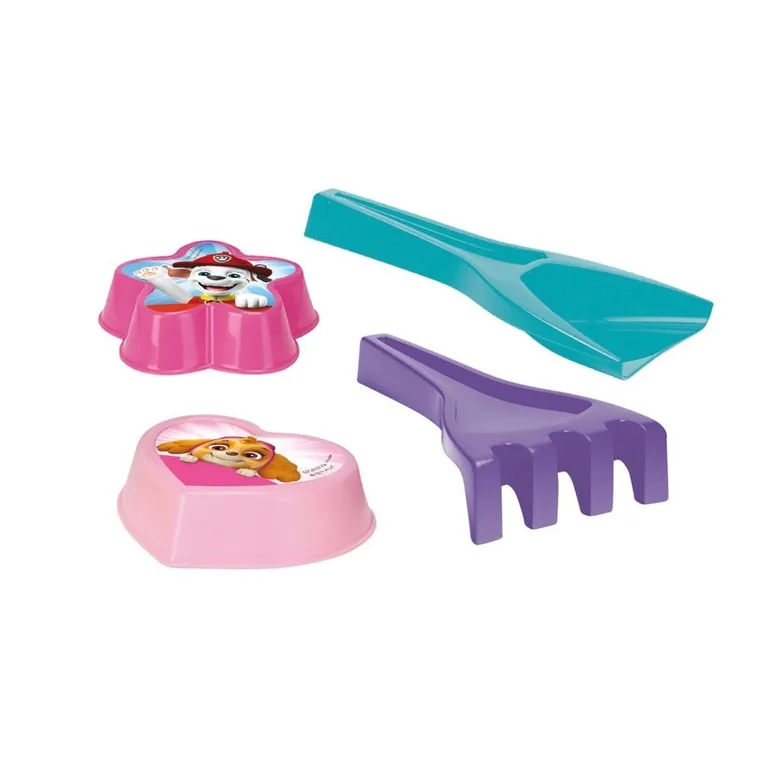 Wader, Psi Patrol, łopatka, grabki + 2 foremki