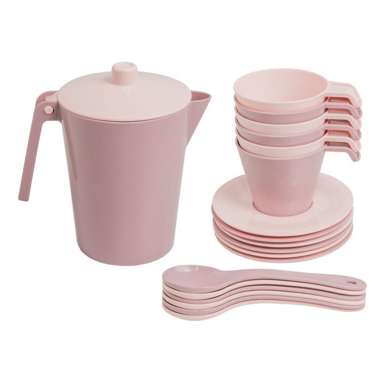 Wader, Różana Wata Cukrowa, serwis kawowy, 19 elementów