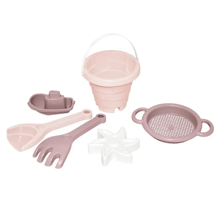 Wader, Różana Wata Cukrowa, Zamek, zestaw do piasku, 6 elementów