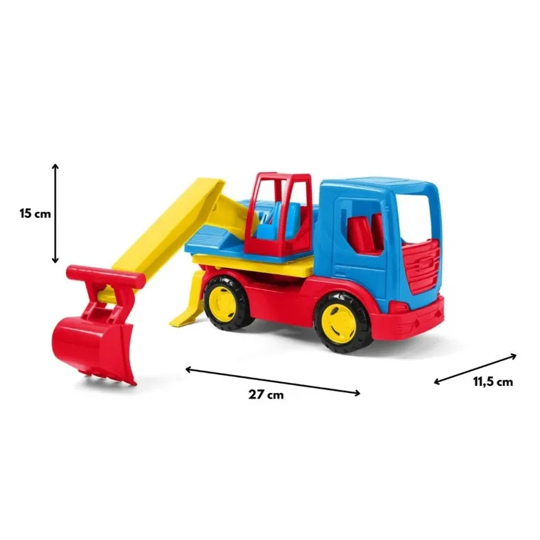 Wader, Tech Truck, Koparka, 27 cm