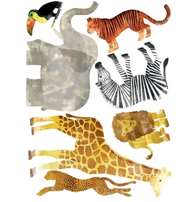 Wallies, Dzikie zwierzęta, naklejki ścienne