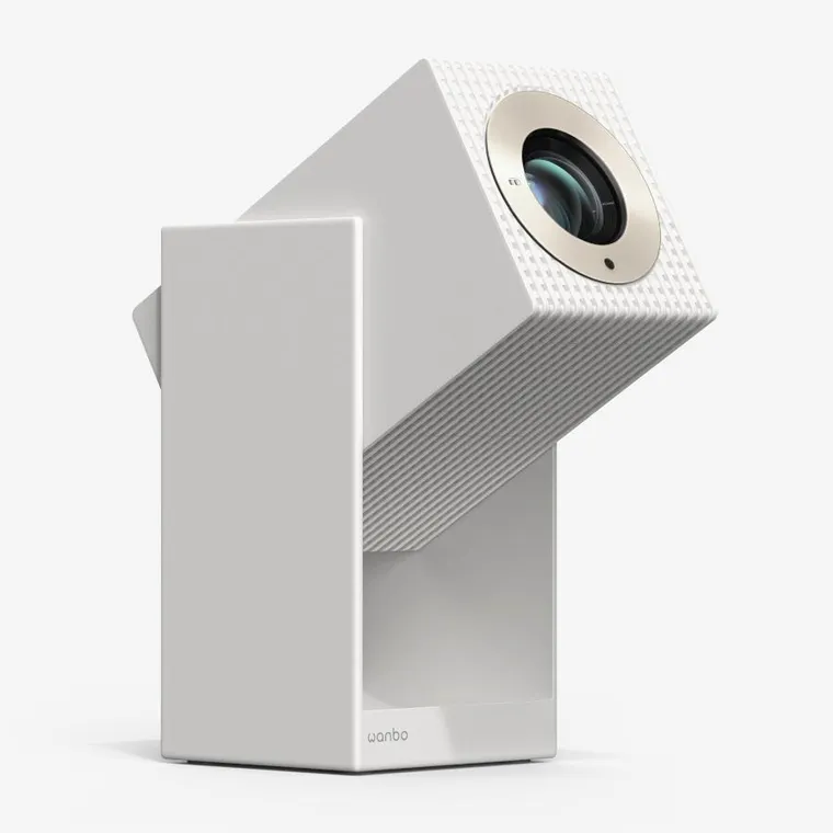 Wanbo, Cube 2 Pro, projektor, biały, 500 ANSI, Android TV 11, Gimbal